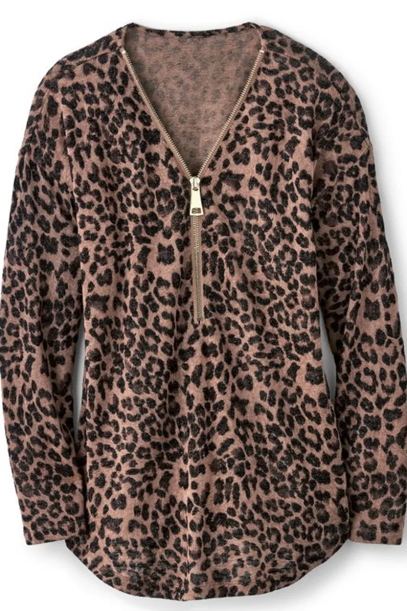 Soft Surroundings Valentina Zip Sweater| Tops|Sweaters & Cardigans