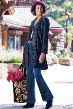Soft Surroundings Valetta Sequin Topper| Toppers|Jackets & Coats
