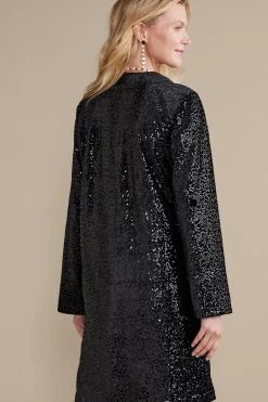 Soft Surroundings Valetta Sequin Topper| Toppers|Jackets & Coats