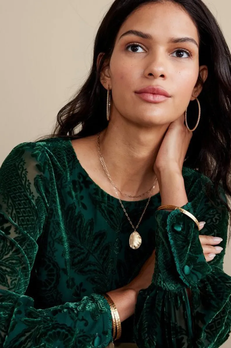 Soft Surroundings Vanetta Velvet Top| Tops