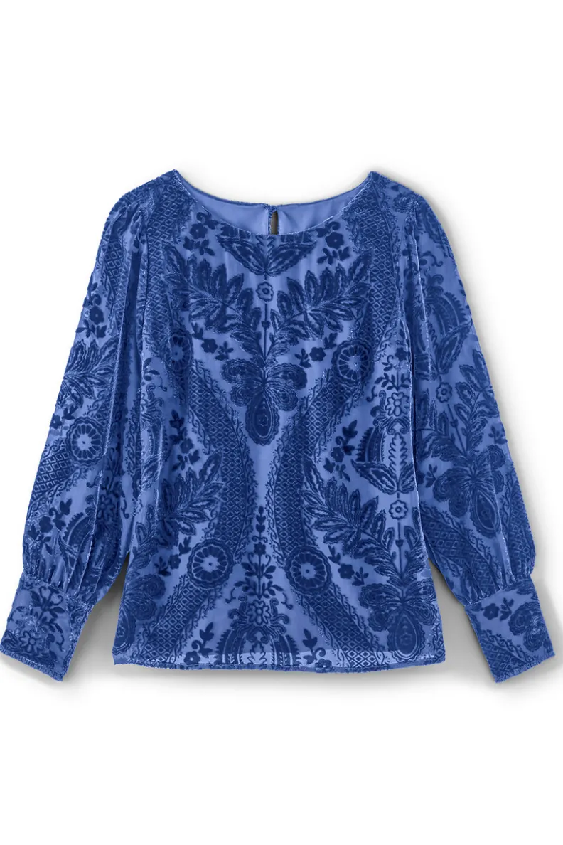 Soft Surroundings Vanetta Velvet Top| Tops