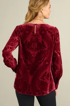 Soft Surroundings Vanetta Velvet Top| Tops