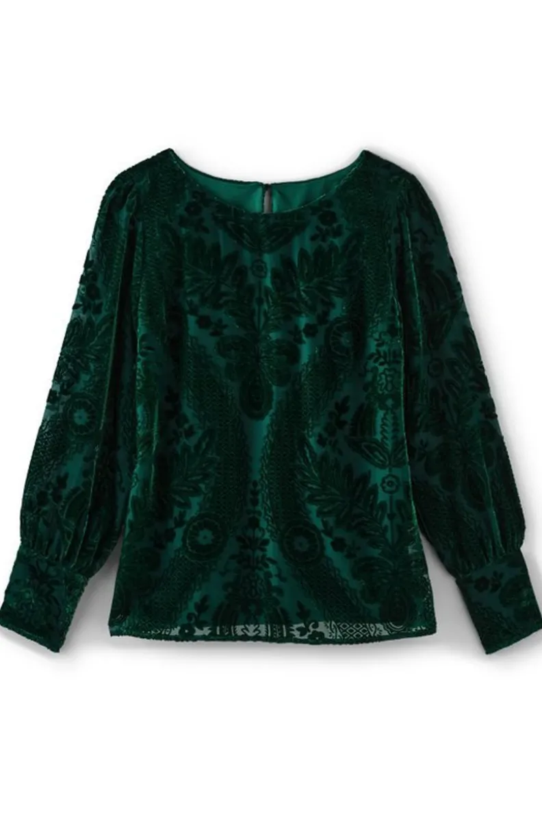 Soft Surroundings Vanetta Velvet Top| Tops