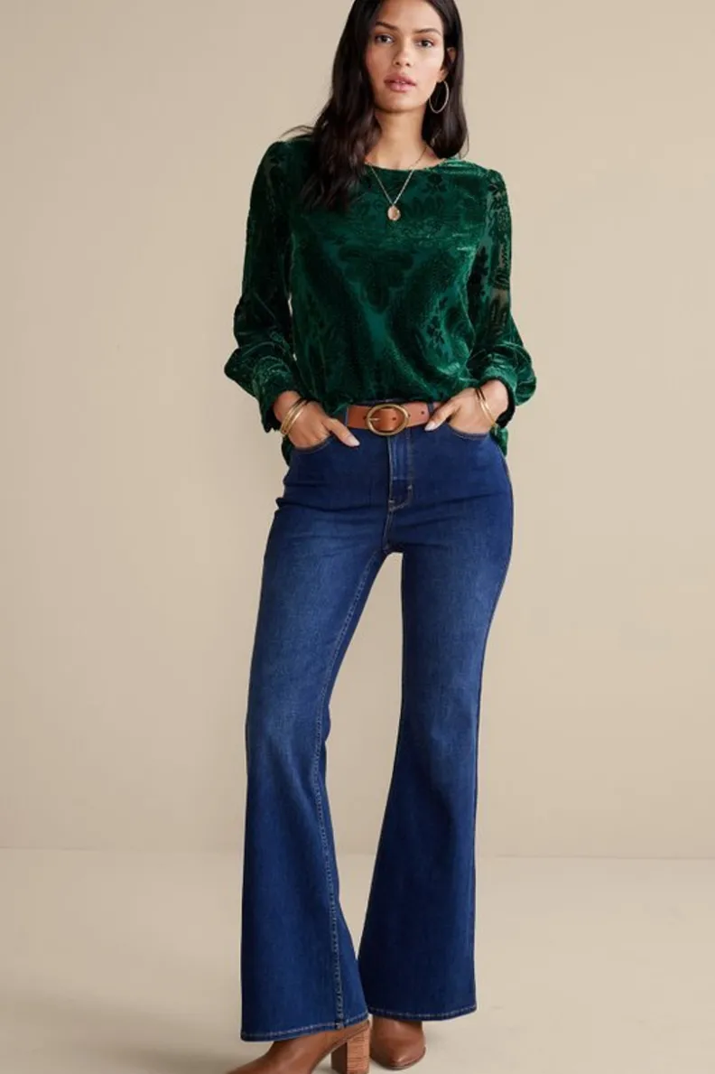 Soft Surroundings Vanetta Velvet Top| Tops