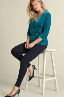 Soft Surroundings Velvet Alyssa Knit Top| Tops