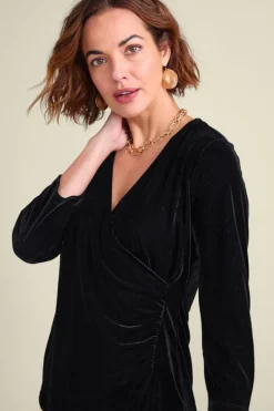 Soft Surroundings Velvet Alyssa Knit Top| Tops