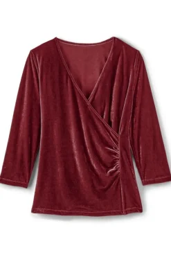 Soft Surroundings Velvet Alyssa Knit Top| Tops