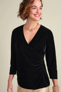 Soft Surroundings Velvet Alyssa Knit Top| Tops