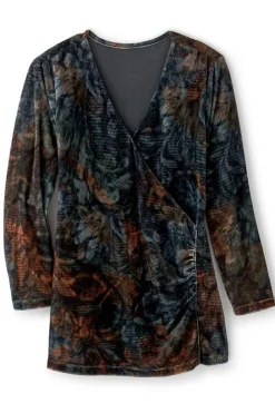 Soft Surroundings Velvet Alyssa Knit Top| Tops