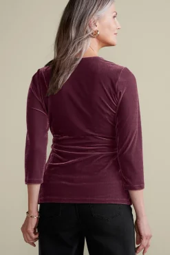Soft Surroundings Velvet Alyssa Knit Top| Tops
