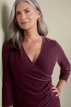 Soft Surroundings Velvet Alyssa Knit Top| Tops