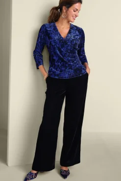 Soft Surroundings Velvet Alyssa Knit Top| Tops