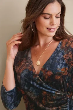 Soft Surroundings Velvet Alyssa Knit Top| Tops