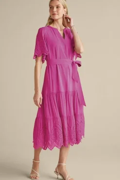 Soft Surroundings Verena Eyelet Midi Dress| Dresses
