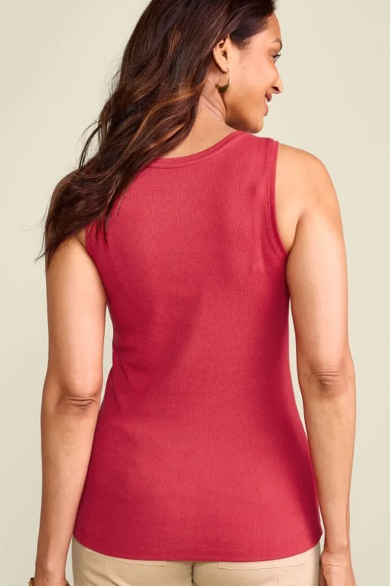 Soft Surroundings Veronica Ribbed Tank| Tops