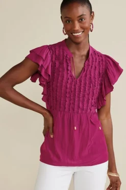 Soft Surroundings Victoria Ruffle Tunic| Tops