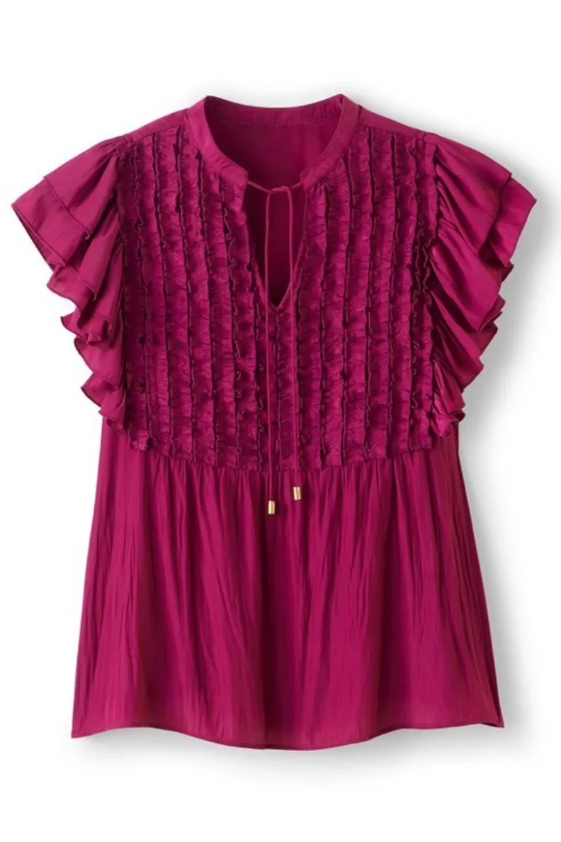 Soft Surroundings Victoria Ruffle Tunic| Tops