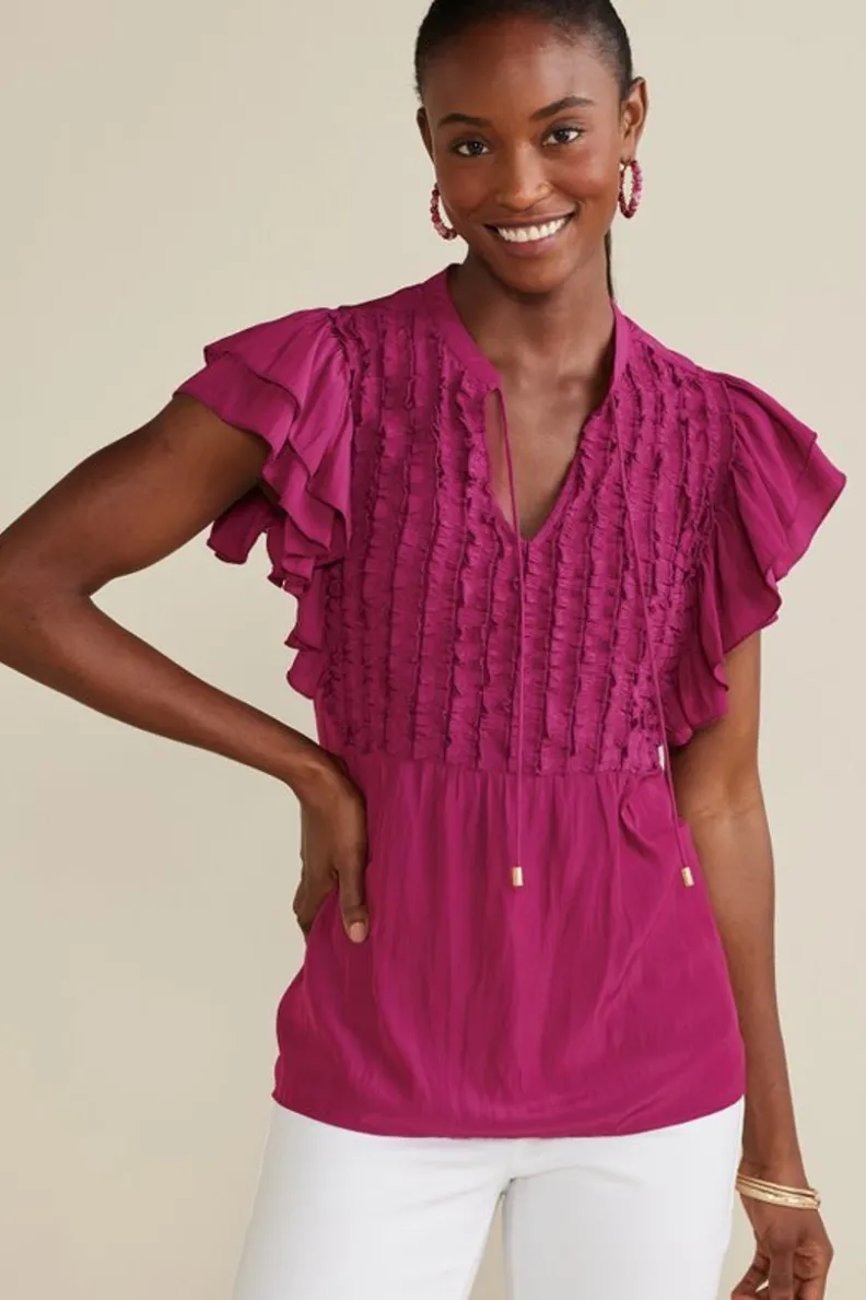 Soft Surroundings Victoria Ruffle Tunic| Tops