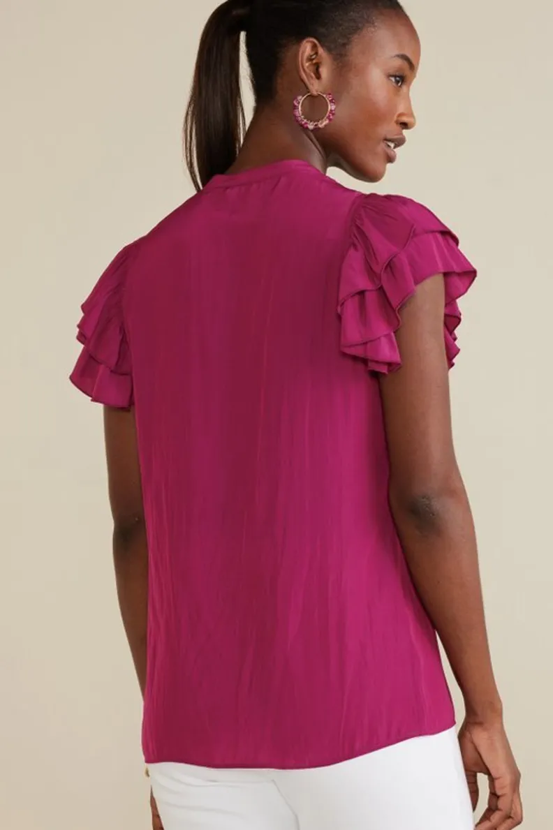 Soft Surroundings Victoria Ruffle Tunic| Tops