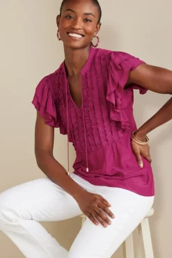 Soft Surroundings Victoria Ruffle Tunic| Tops