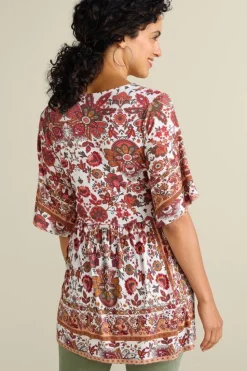 Soft Surroundings Vina Short Sleeve Tunic| Tops|Tunics & Leggings