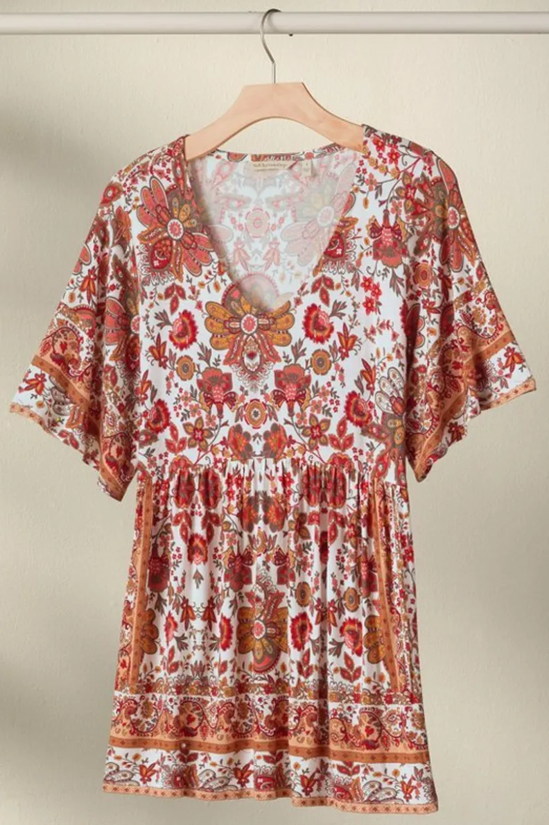 Soft Surroundings Vina Short Sleeve Tunic| Tops|Tunics & Leggings