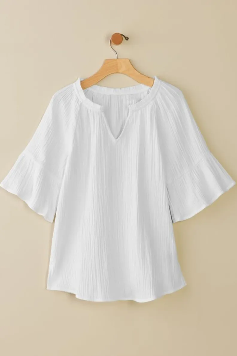 Soft Surroundings Vinka Gauze Pullover| Tops