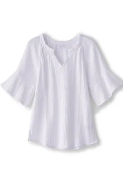 Soft Surroundings Vinka Gauze Pullover| Tops