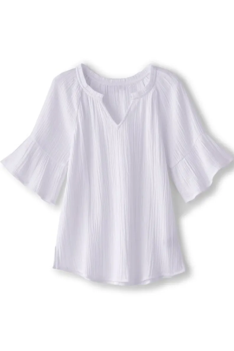 Soft Surroundings Vinka Gauze Pullover| Tops