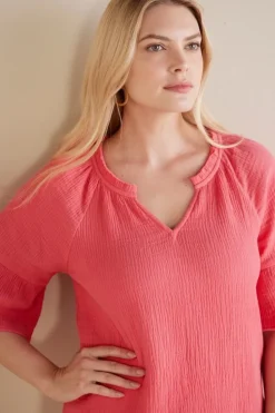 Soft Surroundings Vinka Gauze Pullover| Tops