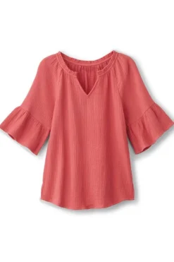 Soft Surroundings Vinka Gauze Pullover| Tops