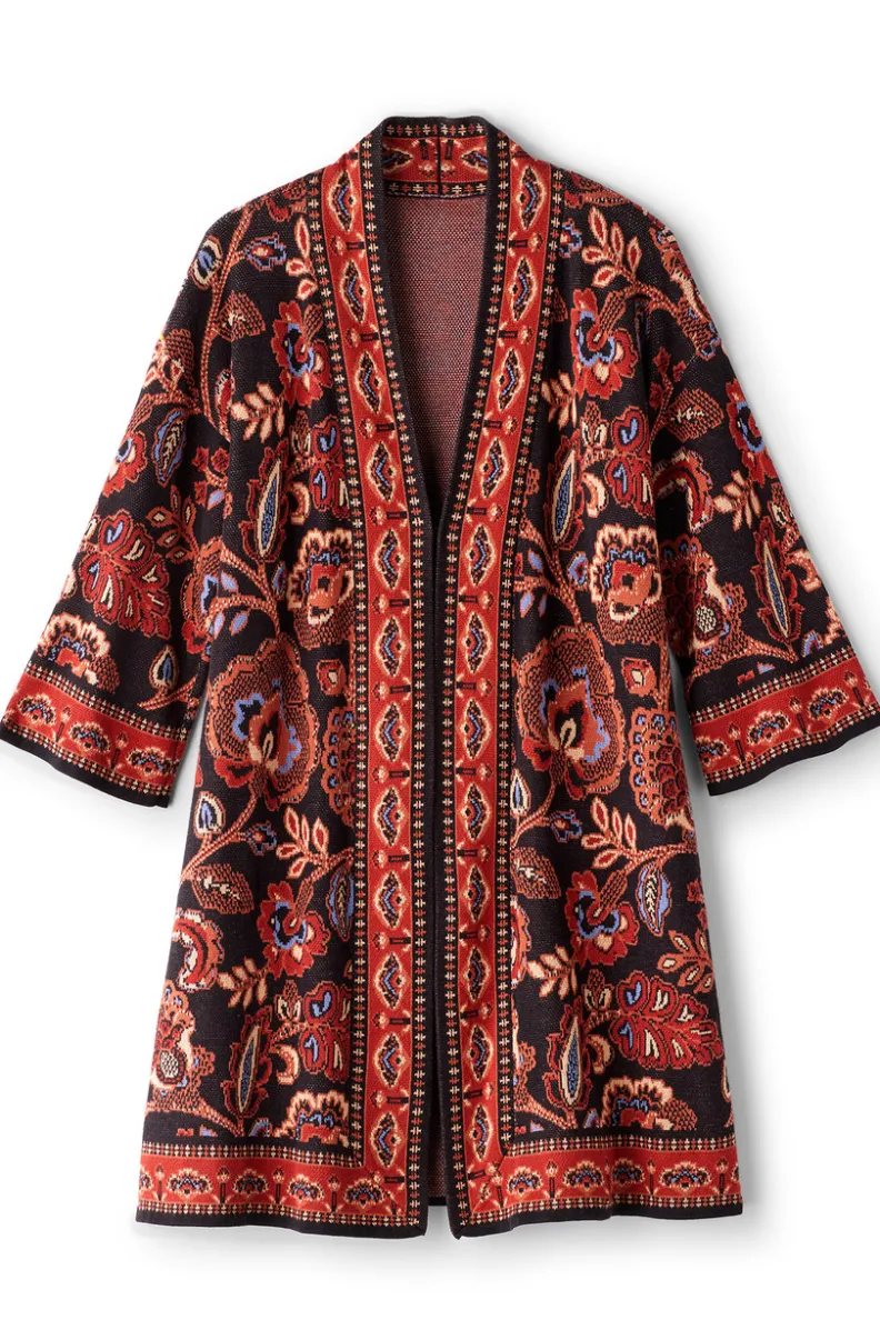 Soft Surroundings Vitrine Jacquard Cardigan| Tops|Sweaters & Cardigans
