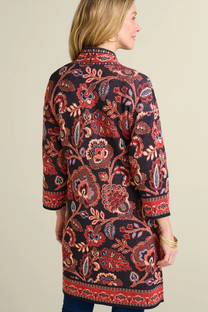 Soft Surroundings Vitrine Jacquard Cardigan| Tops|Sweaters & Cardigans