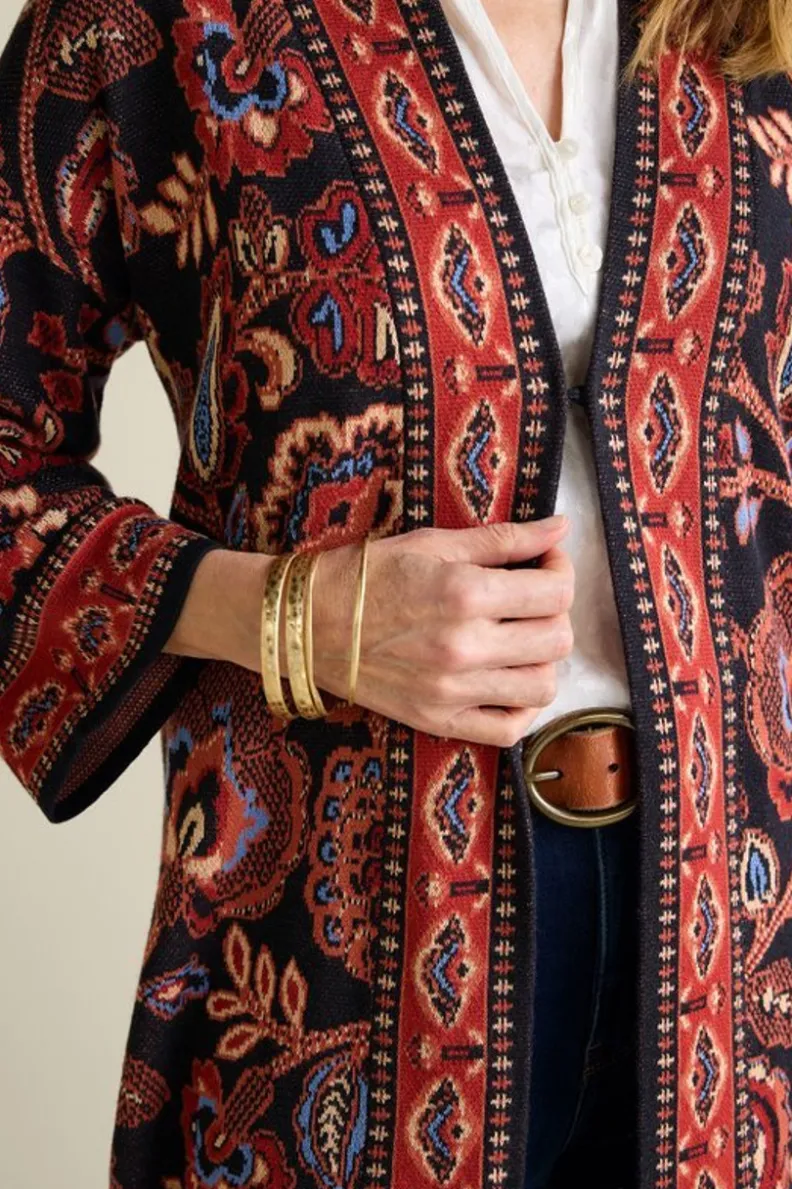 Soft Surroundings Vitrine Jacquard Cardigan| Tops|Sweaters & Cardigans
