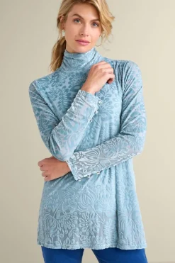 Soft Surroundings Walden Velvet Turtleneck| Tops
