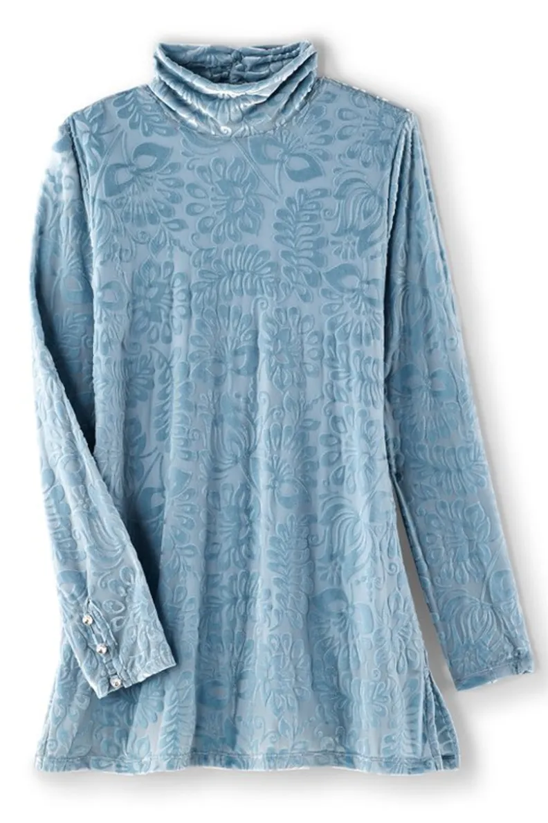 Soft Surroundings Walden Velvet Turtleneck| Tops