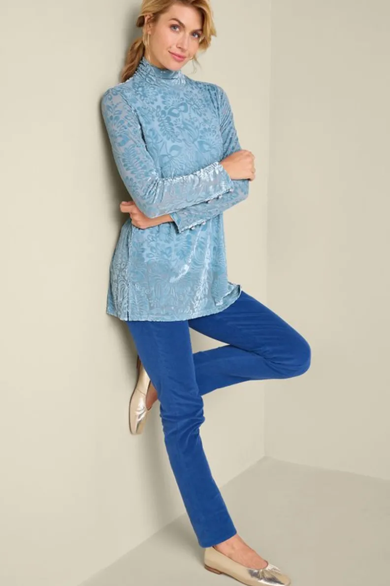 Soft Surroundings Walden Velvet Turtleneck| Tops