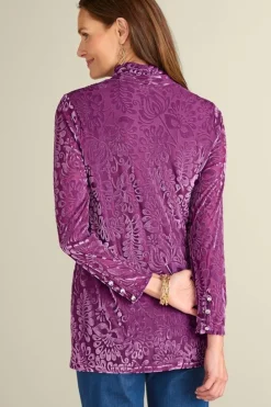 Soft Surroundings Walden Velvet Turtleneck| Tops