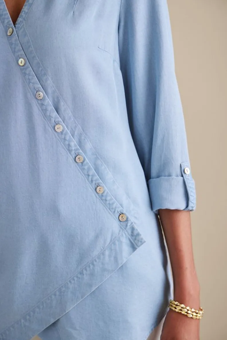 Soft Surroundings Washed Tencel™ Tunic| Tops|Tunics & Leggings