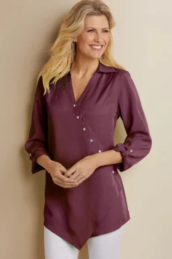 Soft Surroundings Washed Tencel™ Tunic| Tops|Tunics & Leggings