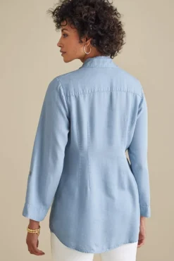 Soft Surroundings Washed Tencel™ Tunic| Tops|Tunics & Leggings