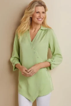 Soft Surroundings Washed Tencel™ Tunic| Tops|Tunics & Leggings