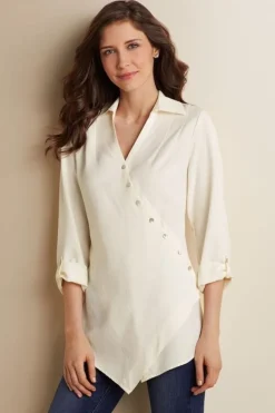 Soft Surroundings Washed Tencel™ Tunic| Tops|Tunics & Leggings