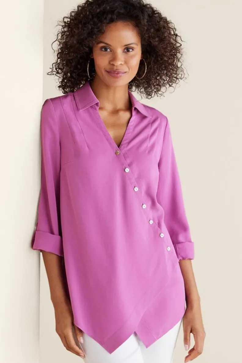 Soft Surroundings Washed Tencel™ Tunic| Tops|Tunics & Leggings
