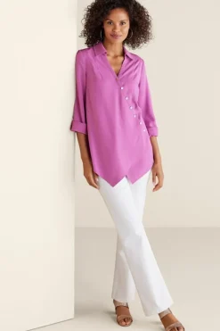Soft Surroundings Washed Tencel™ Tunic| Tops|Tunics & Leggings