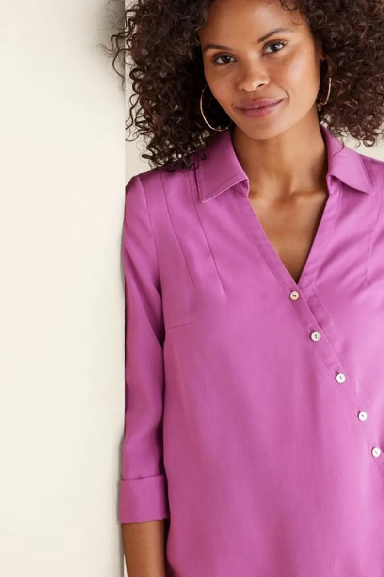 Soft Surroundings Washed Tencel™ Tunic| Tops|Tunics & Leggings