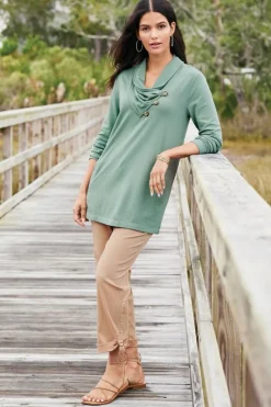 Soft Surroundings Westminster Tunic Sweatshirt| Tops|Tunics & Leggings