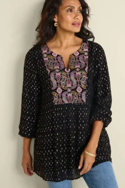 Soft Surroundings Wynn Shimmer Tunic| Tops