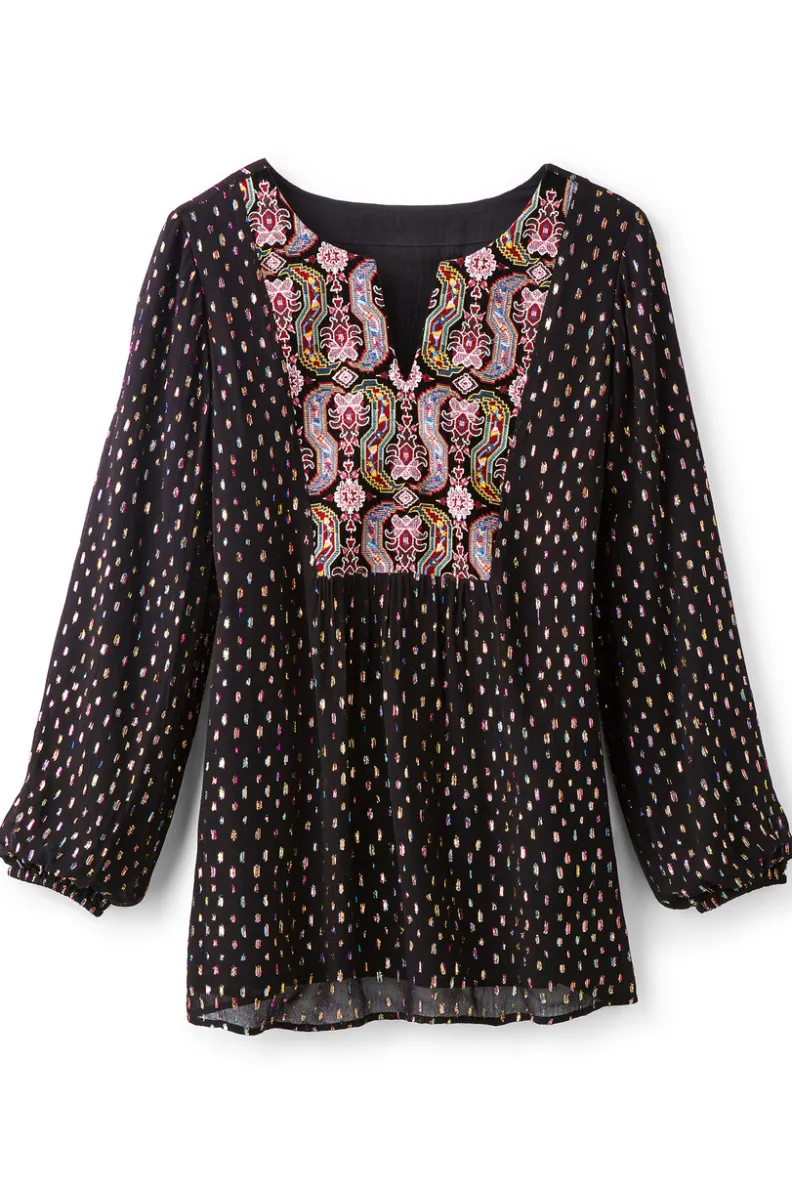 Soft Surroundings Wynn Shimmer Tunic| Tops