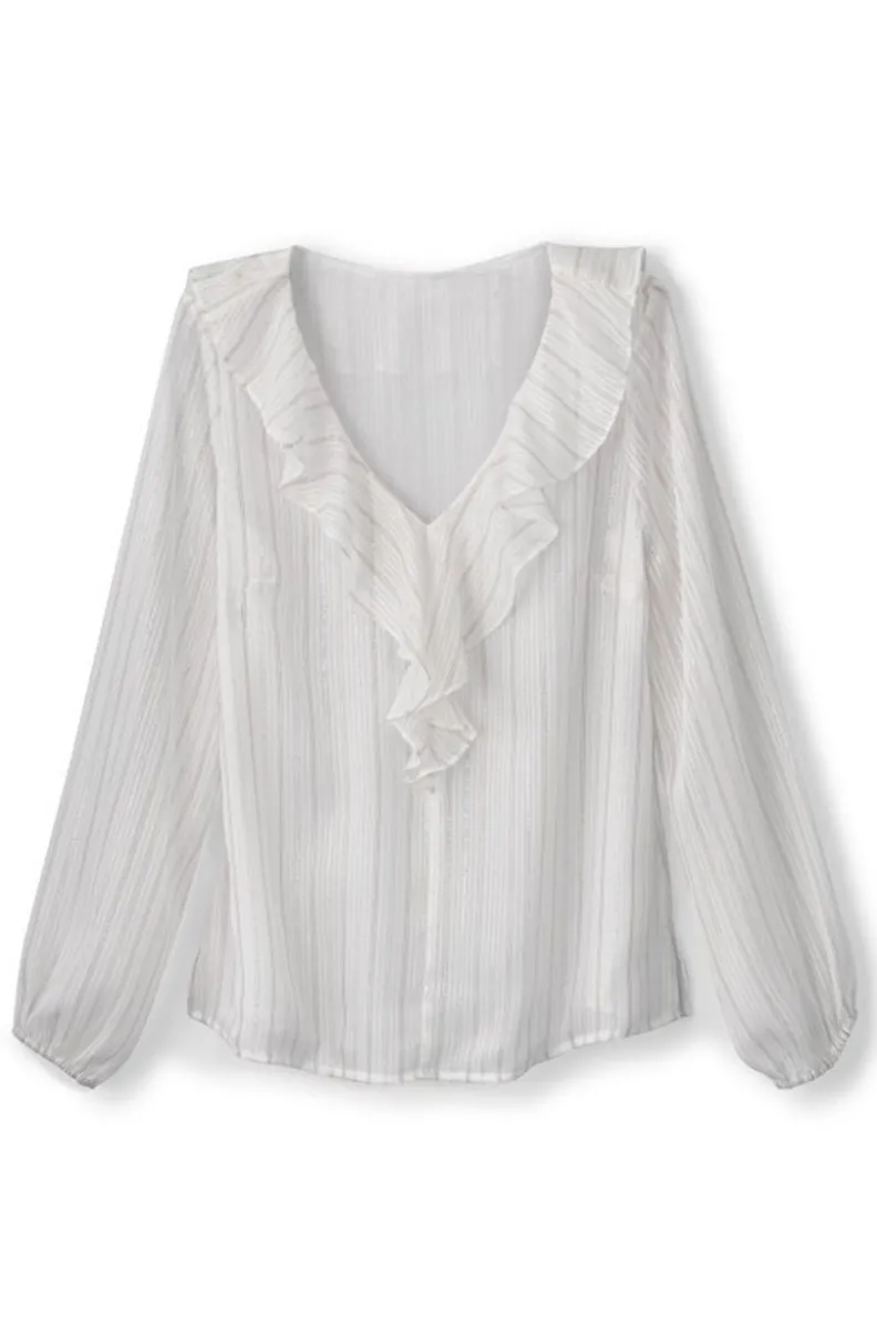 Soft Surroundings Xenia Ruffle Top| Tops